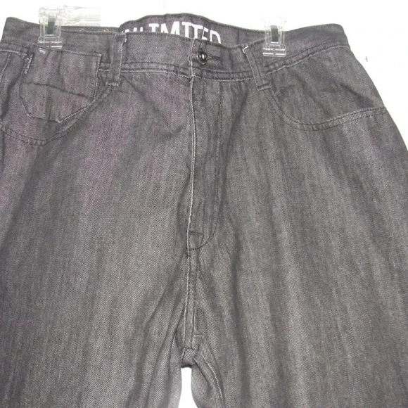 ECKO 72+UNLIMITED Men’s Loose Fit Medium Black Jeans Size 36x30 - Picture 2 of 6